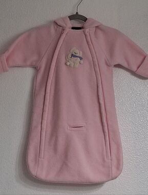 Carter's Bundle Up Pink Infant Fleece Bunting/Sleep Sack/Winter Car Bag